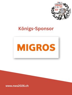 Königliche Freude! 👑🎉
Wir freuen uns riesig, @migros als unseren Königssponsor präsentieren zu dürfen. Ein Grossanlass wie das NWS wäre ohne die Unterstützung engagierter Partner nicht möglich.
Herzlichen Dank für die wertvolle Zusammenarbeit! 🤝